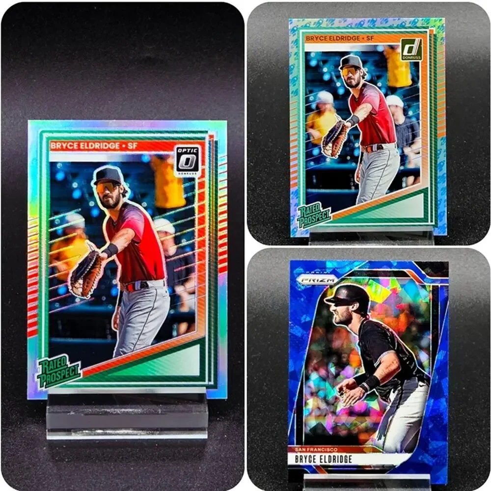 Bryce Eldridge Bowman Chrome Blue Mojo Silver Prizm Giants Top Prospect